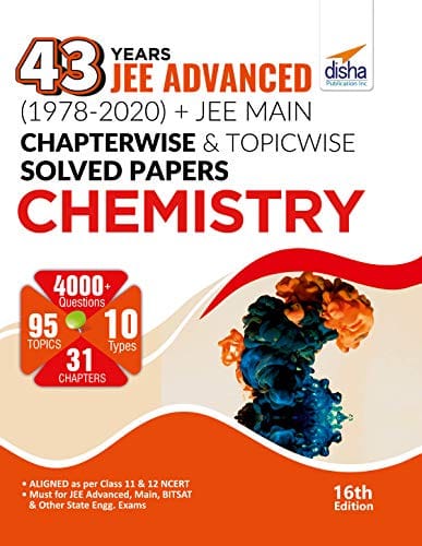 Download Disha 43 Years JEE Advanced (1978 - 2020) + JEE Main Chapter wise & Topic wise Solved Papers Chemistry