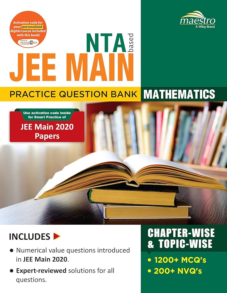 Download Wiley's NTA based JEE Main Practice Question Bank Chapter-wise & Topic-wise, Mathematics