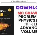 Download Mc Graw Hill Problems in Physics for IIT-JEE Advanced By Shashi Bhushan Tiwari | Volume 2