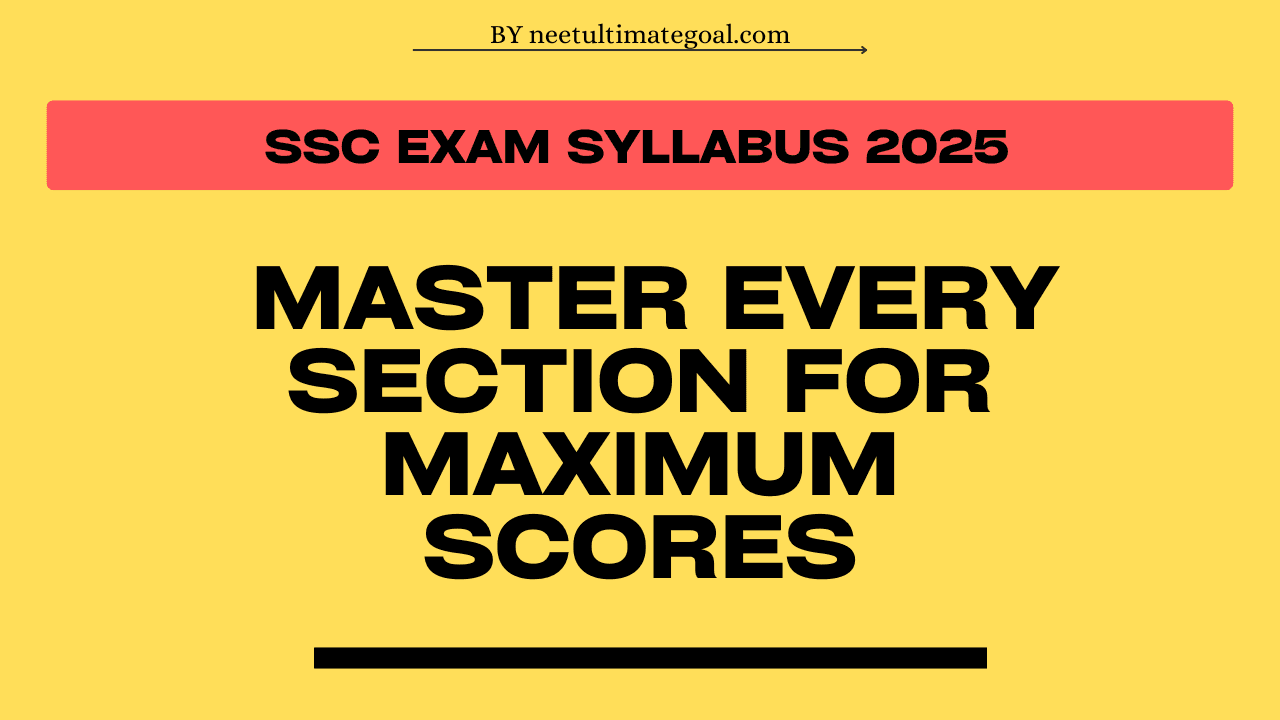 SSC Exam Syllabus 2024: Master Every Section for Maximum Scores