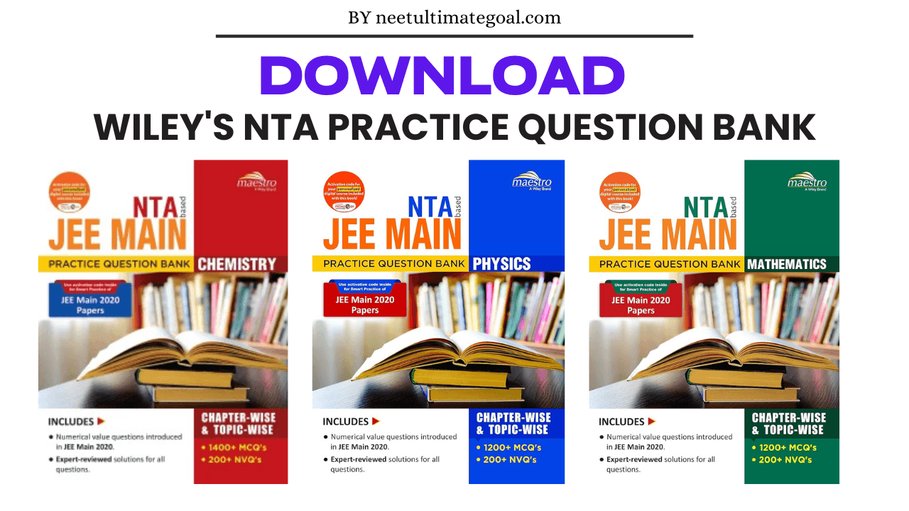 Download Wiley's NTA-based JEE Main Practice Question Bank 